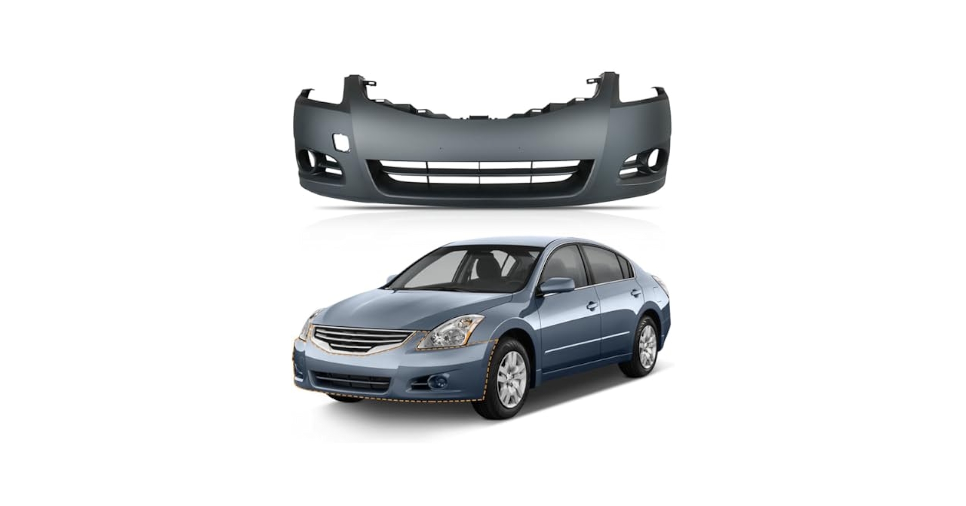 Amazon.com: Z-Ryixiu Front Bumper Cover Fascia for Nissan